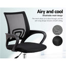 Artiss Mesh Office Chair Mid Back Black-4