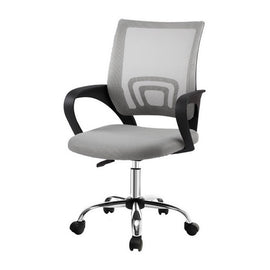 Artiss Mesh Office Chair Mid Back Grey