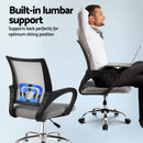 Artiss Mesh Office Chair Mid Back Grey-5