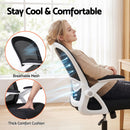 Artiss Mesh Office Chair Mid Back Black-6