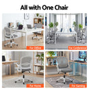 Artiss Mesh Office Chair Mid Back Grey-9