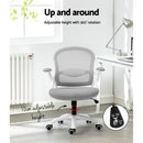 Artiss Mesh Office Chair Mid Back Grey-4