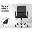 Artiss Mesh Office Chair Mid Back Black-6