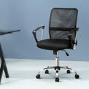Artiss Mesh Office Chair Mid Back Black-7