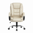 Artiss Executive Office Chair Leather Tilt Beige-3
