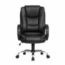 Artiss Executive Office Chair Leather Tilt Black-3