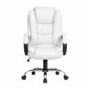 Artiss Executive Office Chair Leather Tilt White-3