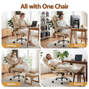 Artiss Executive Office Chair Leather Tilt Beige-5