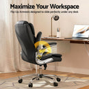 Artiss Executive Office Chair Leather Tilt Black-7