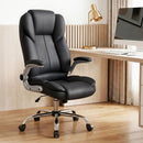 Artiss Executive Office Chair Leather Tilt Black-13