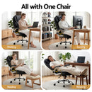 Artiss Executive Office Chair Leather Tilt Black-5