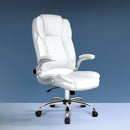 Artiss Executive Office Chair Leather Tilt White-8