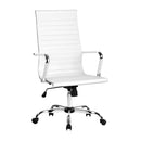 Artiss Office Chair Conference Chairs PU Leather High Back White-1