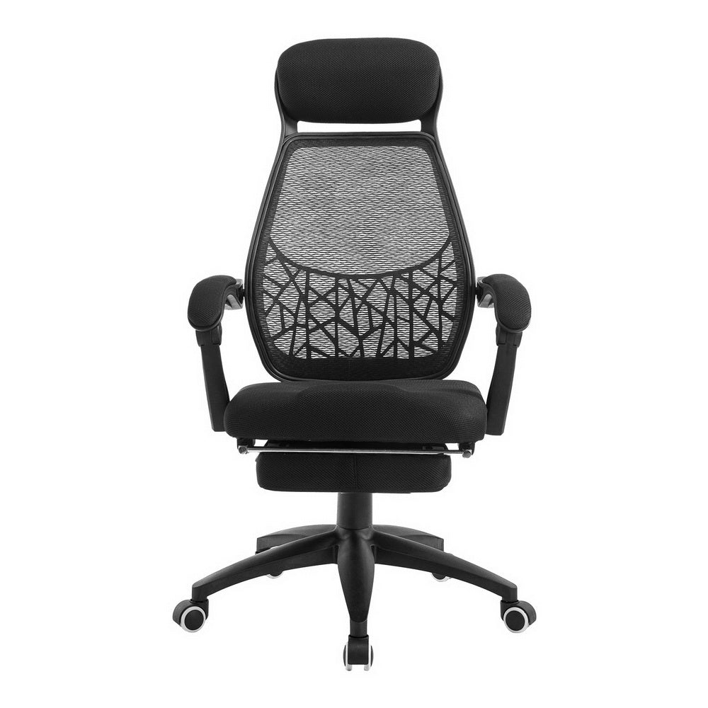 Artiss Mesh Office Chair Recliner Black