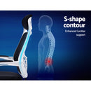 Artiss Mesh Office Chair Recliner Black White-5