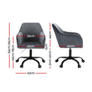 Artiss Office Chair Velvet Seat Dark Grey-2