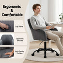 Artiss Office Chair Velvet Seat Dark Grey-5