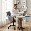 Artiss Office Chair Velvet Seat Dark Grey-8
