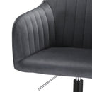 Artiss Office Chair Velvet Seat Dark Grey-3