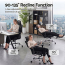 Artiss Ergonomic Office Chair Footrest Black-5