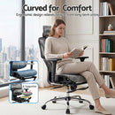 Artiss Ergonomic Office Chair Footrest Grey-8