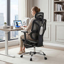 Artiss Ergonomic Office Chair Footrest Grey-10