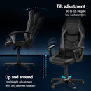 Artiss Gaming Office Chair Computer Chairs Grey-5