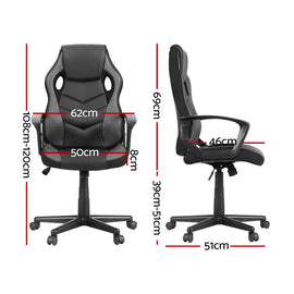 Artiss Gaming Office Chair Computer Chairs Grey - 0