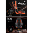 Artiss Gaming Office Chair Computer Executive Racing Chairs High Back Orange-5