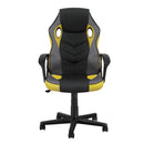 Artiss Gaming Office Chair Computer Executive Racing Chairs High Back Yellow-3