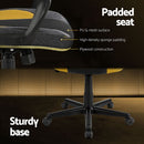 Artiss Gaming Office Chair Computer Executive Racing Chairs High Back Yellow-6