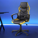 Artiss Gaming Office Chair Computer Executive Racing Chairs High Back Yellow-7
