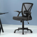 Artiss Mesh Office Chair Mid Back Black-7