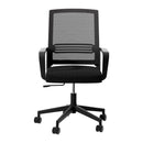 Artiss Mesh Office Chair Computer Gaming Desk Chairs Work Study Mid Back Black-3