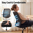 Artiss Mesh Office Chair Computer Gaming Desk Chairs Work Study Mid Back Black-6