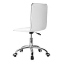 Artiss Office Chair Conference Chairs PU Leather Low Back White-3
