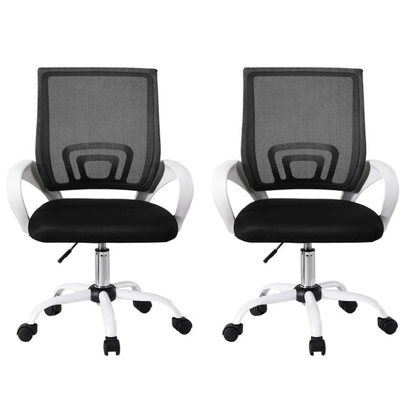 Artiss 2x Office Chair Mesh Computer Gaming Desk Chairs Work Study Mid Back