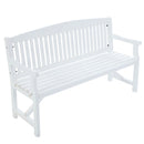 Gardeon 5FT Outdoor Garden Bench Wooden 3 Seat Chair Patio Furniture White-1