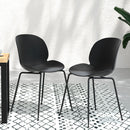 Gardeon 4PC Outdoor Dining Chairs Lounge Chair Patio Garden Furniture Black-5