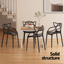 Gardeon 4PC Outdoor Dining Chairs PP Portable Stackable Chair Patio Furniture-7