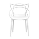 Gardeon 4PC Outdoor Dining Chairs PP Portable Stackable Chair Patio Furniture White-3