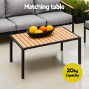 Gardeon 5 Seater Outdoor Sofa Set 4PCS Table Chair Garden Bench Patio Furniture-6