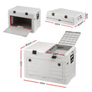 Gardeon 80L Outdoor Storage Box Foldable Camping Collapsible Bins Organizer-2