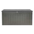 Gardeon Outdoor Storage Box 830L Container Lockable Garden Bench Tool Shed Black-3