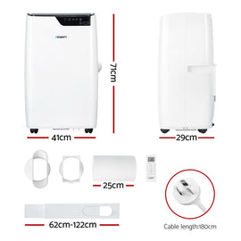 Devanti Portable Air Conditioner Dehumidifier Fan 12000BTU - 0