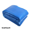 Aquabuddy Pool Cover 500 Micron 10.5x4.2m Silver Swimming Pool Solar Blanket 5.5m Roller-3