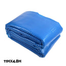 Aquabuddy Pool Cover 500 Micron 11x4.8m Silver Swimming Pool Solar Blanket 5.5m Roller-3