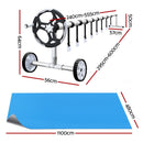 Aquabuddy Pool Cover 500 Micron 11x4.8m Swimming Pool Solar Blanket 5.5m Roller-2