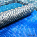 Aquabuddy Pool Cover 11x6.2m 400 Micron Swimming Pool Solar Blanket Blue Silver-7