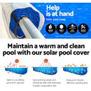 Aquabuddy Pool Cover 500 Micron 8x4.2m Silver Swimming Pool Solar Blanket 5.5m Roller-3